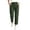 Army Green, variant on Hueook Womens Golf Pants Lounge Work S High Waisted Straight Leg Cotton and Linen Pants with Flared Casual Point Pocket Pants Navy M