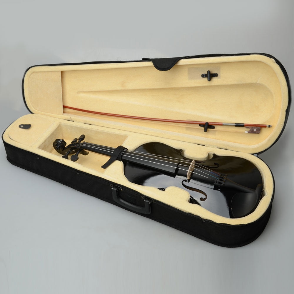 Lowestbest 16" Acoustic Viola with Case & Bow & Rosin, Viola Outfit Set for Beginners Students, Black Lowestbest 16" Acoustic Viola with Case & Bow & Rosin, Viola Outfit Set for Beginners Students, Black