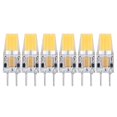 thumbnail image 1 of Lot de 6 ampoules GY6.35 5 W AC DC 12 V COB à économie d'énergie en silicone pour plafonnier de salon, 1 of 4