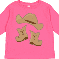thumbnail image 4 of Inktastic Western Style Boy Boots Boys or Girls Long Sleeve Toddler T-Shirt, 4 of 5