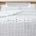 thumbnail image 6 of Solid Quilt Set - Lightweight, Soft, All-Season - 2-Piece Puff Textured Bedding Set (Twin / Twin XL, White), 6 of 6