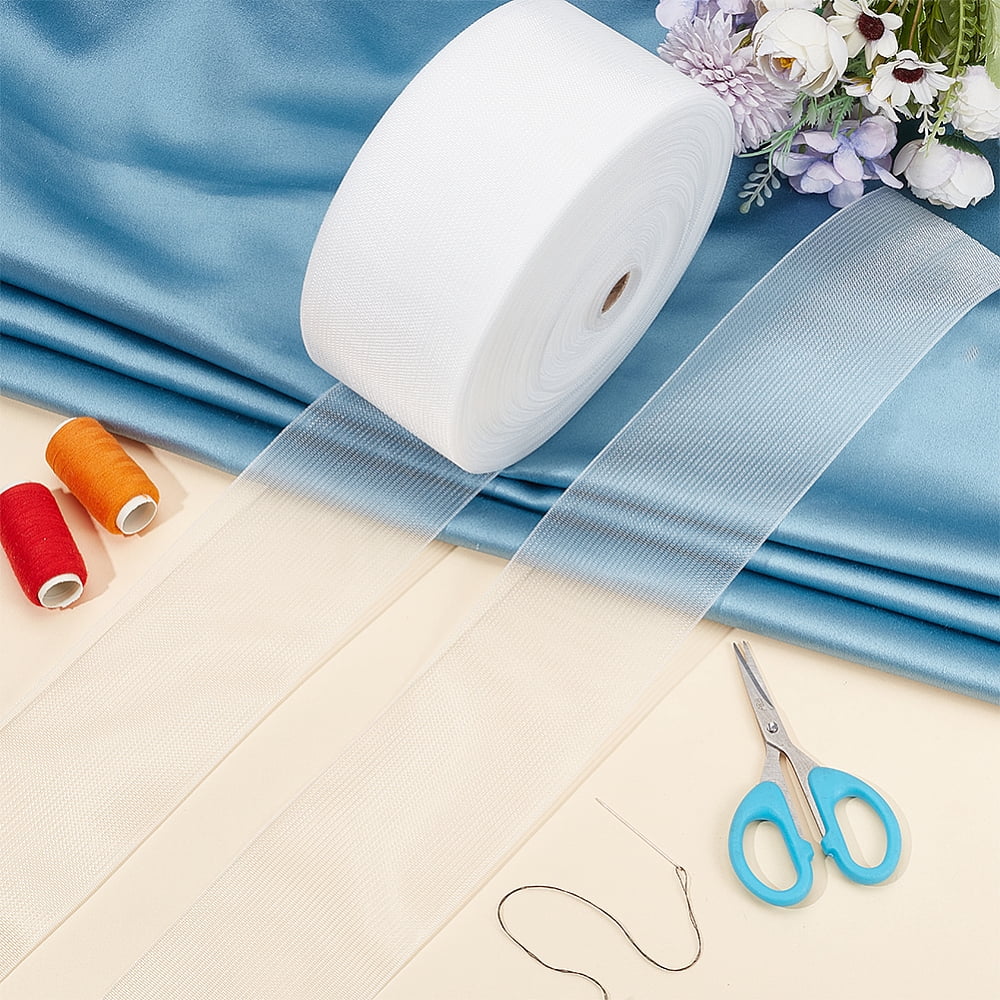 50M Nylon Ribbons Garment Accessories White 3-1/8 inch(80mm) about 54.68 Yards(50m)/Roll DIY