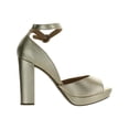 thumbnail image 3 of Sun + Stone Womens Reeta Faux Leather Metallic Platform Sandals, 3 of 3