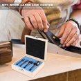 thumbnail image 4 of 4pcs MT1 Wood Lathe And Drive Spur Cup MT1 Arbor with Wooden Case, 4 of 5