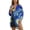 Starry Night, variant on Xoenoiee Starry Night Print Womens Modern Swimsuit Cover Up Button Down Shirt Dresses Tops V Neck Loose Bathing Suit Casual Blouse Resort Wear, S