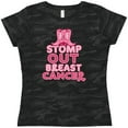 thumbnail image 3 of Inktastic Stomp out Breast Cancer with Pink Cowgirl Boots Women's T-Shirt, 3 of 5