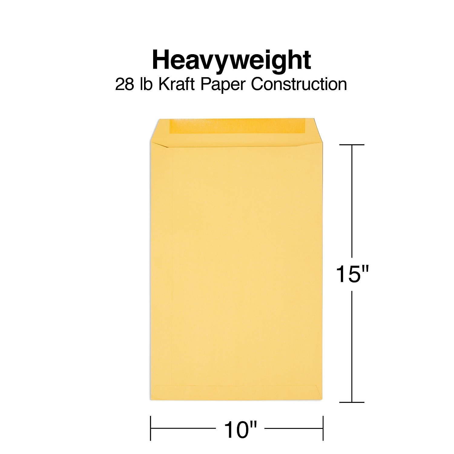 Staples Gummed Catalog Envelopes 10"L x 15"H Brown 100/Box (SPL534768)