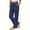 Navy, variant on Tqcoqu Women's Solid Wide Leg High Waist Pants,Drawstring Elastic Casual Yoga Loungewear Long Trousers with Pockets