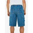 thumbnail image 2 of Boulder Creek By Kingsize Men's Big & Tall  12" Side Elastic Denim Cargo Shorts, 2 of 6
