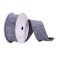 thumbnail image 1 of Vickerman Q215001 2.5 in. x 10 Yards Pewter Felt Ribbon, 1 of 4