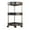 3 Tier, variant on Black Rolling Bathroom Corner Shelf Organizer with Drain Holes Detachable Wheels Space Saving Shower Storage for Small Spaces(2 Tier)