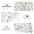 thumbnail image 5 of Women's Satin Pajama Shorts Abstract Fun Geometry with Pockets, Elastic Waist Sleep Lounge Shorts, 5 of 7