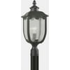 Forte Lighting - 1 Light Outdoor Post Lantern-21.5 Inches Tall and 9.5 Inches