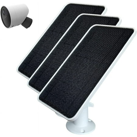 Solar Panel for SimpliSafe Outdoor Security Cameras (3 Pack), Featuring Weatherproof Durability and Continuous Power Supply, Comes with a 13FT Cable and Aluminium Alloy Wall Mount