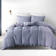 thumbnail image 1 of Yeater Ensemble de Housse de Couette à Rayures 3 Pcs, Certifié OEKO-TEX, Format Grand Lit, 100 % Polyester, 1 of 1