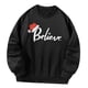 thumbnail image 5 of Jersey de manga larga, camisetas holgadas con estampado gráfico, sudadera con cuello redondo para mujer, sudadera con cuello redondo para uso diario , negro, l, 5 of 10