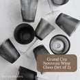 thumbnail image 2 of Rosendahl Grand Cru Nouveau Stemmed Wine Glasses Set (Set of 2), 6.1 Fl. Oz. - Elegant Lead-Free Crystal, Dishwasher Safe, Modern & Classic Design for Red & White Wine (Smoke), 2 of 7
