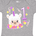 thumbnail image 4 of Inktastic First Birthday Cute Llama Cake Boys or Girls Baby Bodysuit, 4 of 5