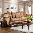 thumbnail image 2 of Furniture of America Rhodes Traditional Chenille Sofa in Gold and Bronze, 2 of 7