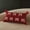 Red #2, variant on Red Bow Throw Pillow for Sofa Bed Chair | Decorative Cushion with Removable Cover | 40x60cm Lumbar Support Pillow for Living Room Bedroom Office