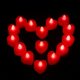 thumbnail image 1 of 24 velas sin llama con forma de corazón, velas electrónicas LED, velas a pilas, decoración del hogar (rojas), 1 of 5