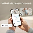 thumbnail image 3 of Sense-U 2K PTZ Baby Monitor Camera with 2K HD Video, Background Audio, Cry Detection, No Monthly Fee, Sensor-Free Sleep Breathing Movement Detection, Security Camera, for Peace of Mind, 3 of 9