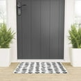 thumbnail image 2 of Society6 Schatzi Brown Heart Stamps Black and White Welcome Mat Small 20" x 30", 2 of 2
