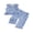 Blue, variant on Cenuakty Toddler 6M 12M 18M 24M 2T 3T 4T Girls 2 Outfits Stripe and Bow Print Ruffled Button up Tank Tops and Elastic Pants Set Summer Clothes