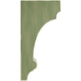 thumbnail image 2 of Ekena Millwork 5 1/2"W x 7"D x 14"H Diane Recessed Wood Vintage Decor Corbel, Restoration Green, 2 of 6