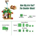 thumbnail image 4 of SKQIT Mini Building Blocks Bonsai Plant Model Set,Simulation Particle Flower Succulent Botanical Collection Construction Building Bricks Toy,Home Decor,13+(Strawberry), 4 of 7