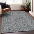 thumbnail image 6 of Addison Rugs Mayfield Washable Transitional Floral Gray Rectangle Rug, 9' x 12', 6 of 6