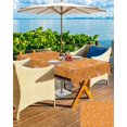 thumbnail image 4 of Orange Botanical Fall Outdoor Tablecloth - 60x102 Inch Rectangle Dining Table Cover, Thanksgiving Maple Leaf Waterproof Outdoor Table Cloth with Umbrella Hole & Zipper for Picnic/Patio, 4 of 5