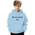 thumbnail image 4 of Boys Graphic Print Hooded Long Sleeve Fleece Pullover – Soft Warm Casual Hoodie Jacket For Kids Youth, Streetwear Activewear Style, Outdoor Play And Daily Wear, 4 of 4