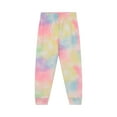 thumbnail image 4 of BTween Girls’ 3 Pack Velour Jogger Pants Set, Soft and Comfortable Lounge Pants for Kids, Pink Tie Dye Bundle, Size 12, 4 of 4
