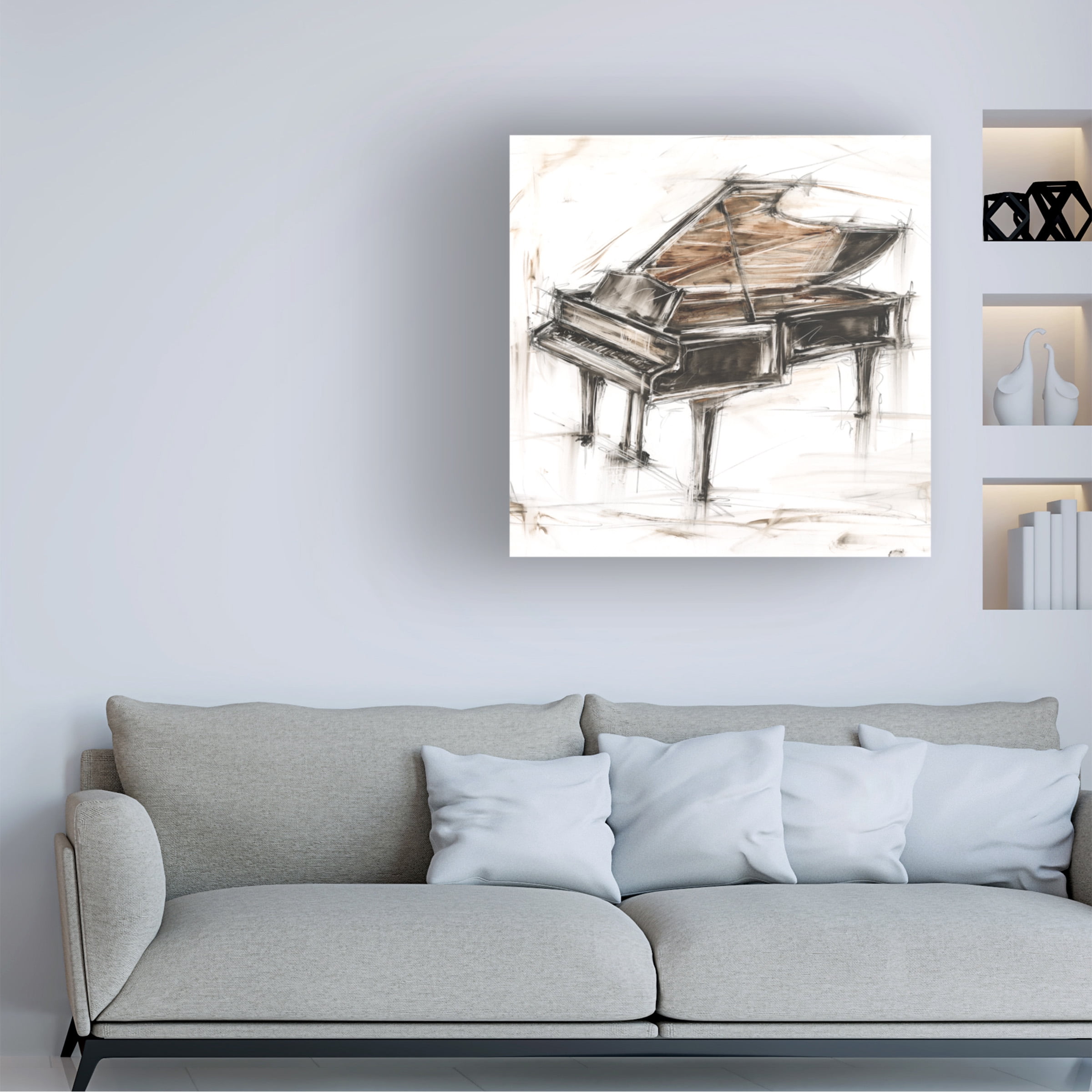 Ethan Harper 'Grand Piano Study' Canvas Art