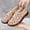 Beige, variant on Latrodar Flat Sandals for Women Dress Sandals for Women Stretch Soft Comfortable Hollow Out Sandals Pull-On Round Toe Shoes Flat Heel (O"-1) Medium Solid Sandals for Lady Going Out Gifts for Mom