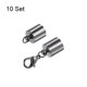 thumbnail image 3 of 10uds Cordón Extremo Tapa 8.5mm ID Langosta Garra Cierre Extremo Tapas Unique Bargains Negro, 3 of 5