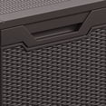 thumbnail image 6 of Uforic 100 Gallon Large Resin Deck Box, Waterproof Lockable Outdoor Storage Container for Patio Garden, Dark Brown, 6 of 7