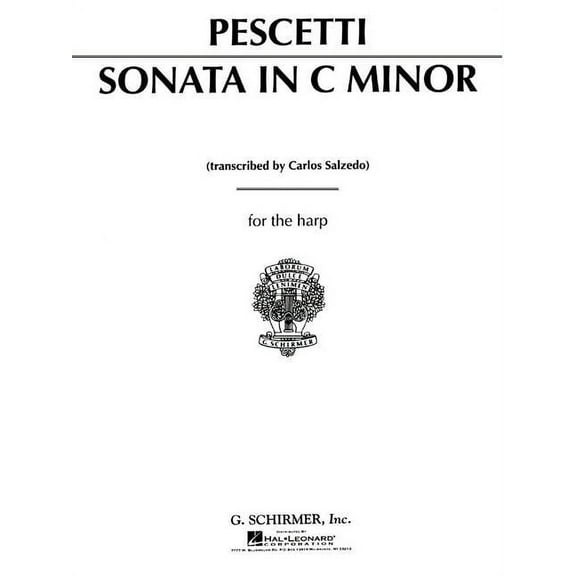 Sonata in C Minor for the Harp (Paperback)