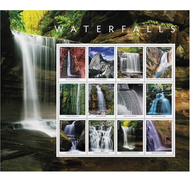 Sellos postales del Servicio Postal de los Estados Unidos: Cataratas, hoja 12