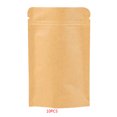 thumbnail image 2 of 10pcs Resealable Zip Lock Solid Color Kraft Paper seal bag zip lock Foil Bag Stand Up Heat Seal Food Grade Pouch, 2 of 7