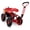 Red, variant on SUREGO Garden Scooter Rolling Work Seat, 360 Swivel Stool w/ Tool Tray, Inflatable Wheels, Adjustable Handle for Planting, Weeding Outdoor Gardening, Green