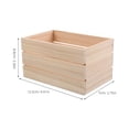 thumbnail image 2 of VORCOOL 1Set Small Wood Basket for Families Decorative Display Minimalist Style 4.9X3.5X2.8In, 2 of 8