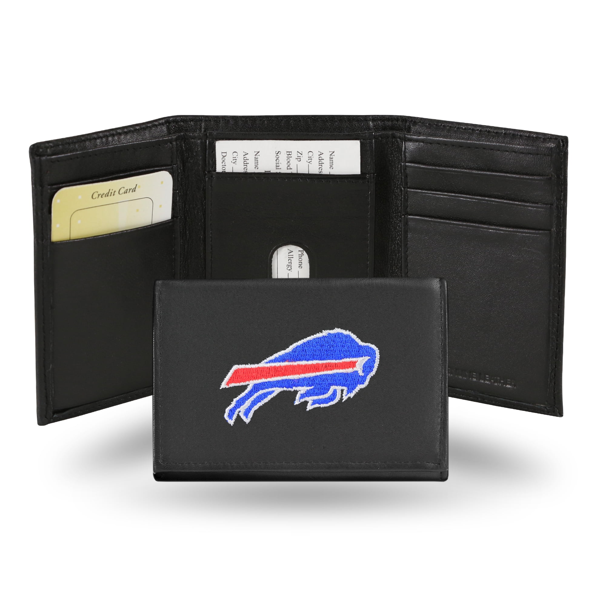 NFL Men's Buffalo Bills Embroidered Trifold Wallet