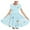 Multicolor, variant on Riecok Easter - Printed Short - Sleeved Round - Neck Summer Dress with Waist - Pocket and Tiered Design for 6 - 15 Year Old Girls Multicolor 4-5 Years