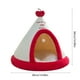 thumbnail image 3 of Cama navideña para gatos y perros pequeños | Carpa Red Apples | Forma de reno semi-encerrado | Funda lavable extraíble | Cojín de Felpa Suave y Cálido para el Invierno | 15x15in | Base antideslizante, 3 of 6
