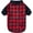Red & Navy Blue Plaid, variant on Plaid Dog Christmas Outfit - Turtleneck Dog Sweater with Leash Hole, Soft & Warm Cold Weather Coat for Dogs and Cats, Perfect for Christmas