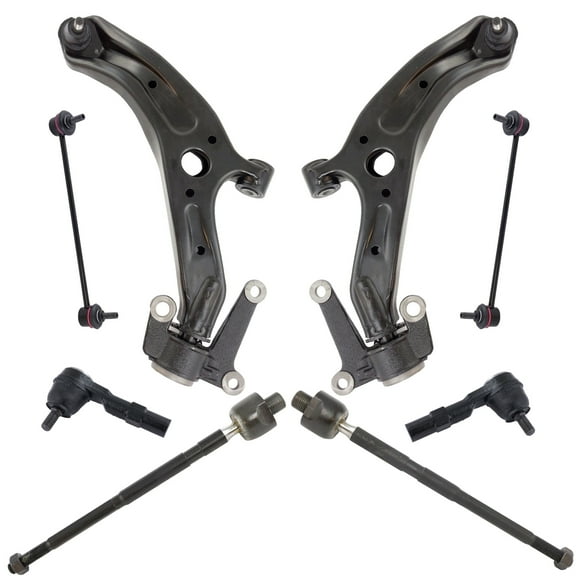 TRQ 8 pc Steering & Suspension Kit Control Arms Tie Rods Sway Bar End Links New PSA63528 Fits select: 2007-2008 HONDA FIT