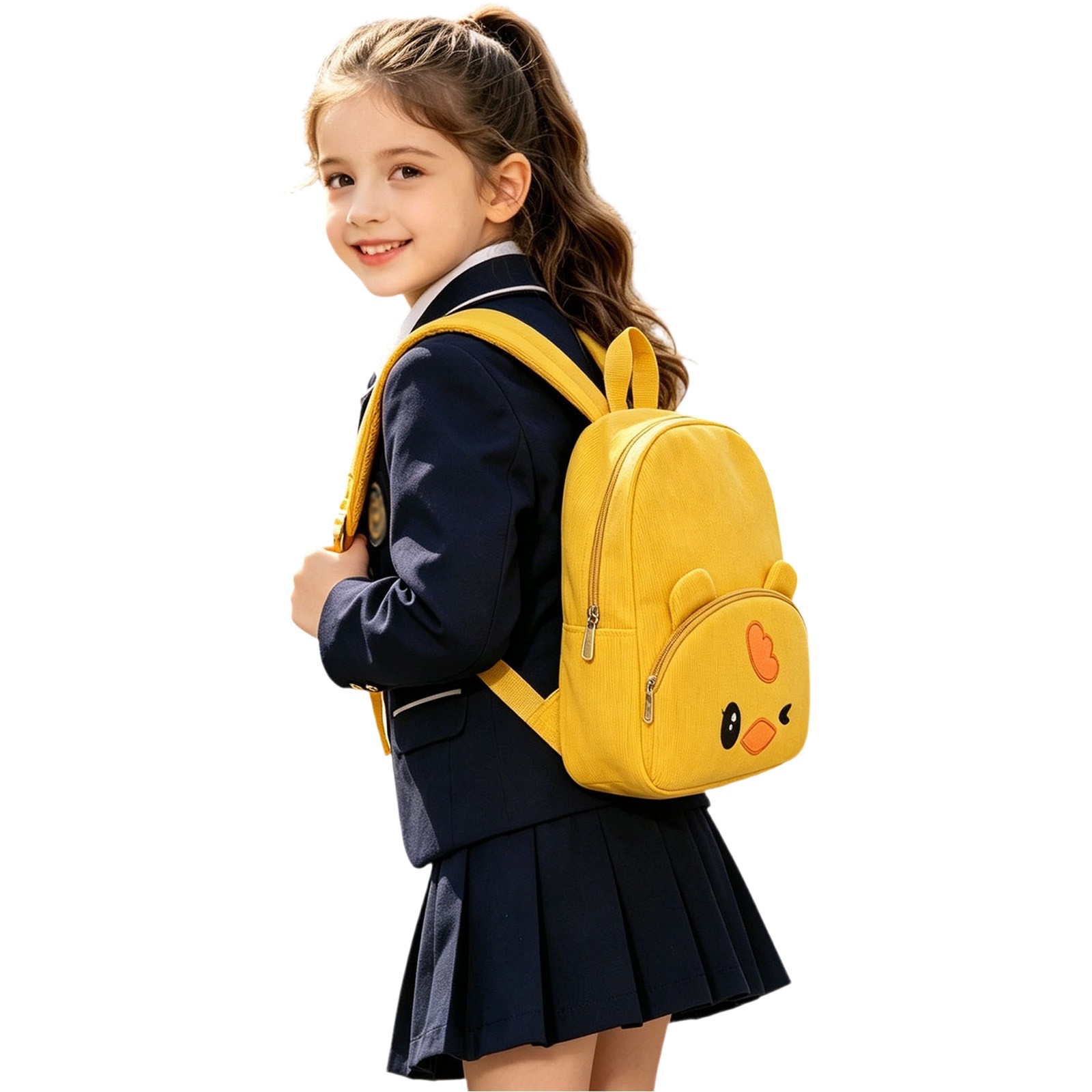 Mochila para niños de pana, con diseño de animalitos, ligera, para preescolar, casual y actividades escolares 4