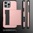 thumbnail image 4 of Dteck Case for iPhone 16 Pro Max,Heavy Duty Protective Dual Layer Shockproof Hidden Card Slot/ Holder Slim Wallet for Women&Men,Red, 4 of 8